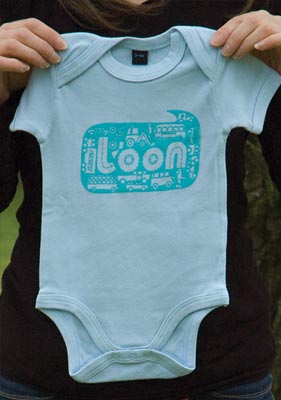 A15 : Baby Grow : Loon (Wheels)