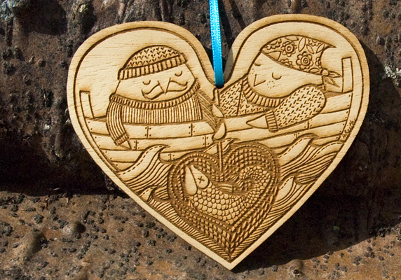 H12 : Fishing Birds Heart