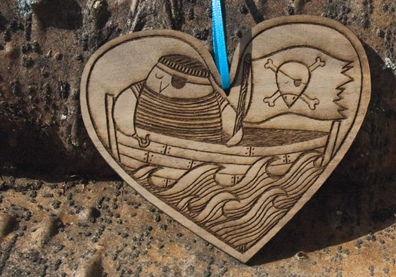 H14 : Pirate Bird Heart